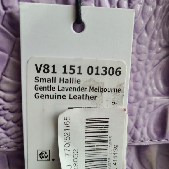 NWT Brahmin Small Hallie Gentle Lavender Melbourne With Matching Coin Purse - Picture 6 of 16